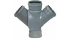 Dyka - Model 90º - 4 x RS - Underground Drainage Double T-Piece
