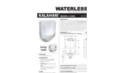 Waterless - Model BAJA-2104 - Efficient No Flush Urinals - Brochure