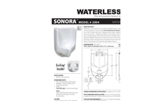 Waterless - Model ANZA- 2005 - High Performance Composite Urinal (HPC) - Brochure