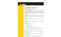 Spill clean-up procedures - SpillFix IndustrialOrganic Absortbent