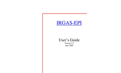 IRGAS EPI/Hx Moisture in Ammonia Analyzer Manual