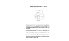 HWE - Zero Velocity Valve Catalogue