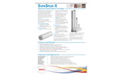 SupaSpun - Model II - Absolute Rated Depth Cartridge - Datasheet