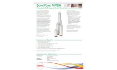 SupaPore - Model VPBA - Extended Life Biological Grade Membrane - Datasheet