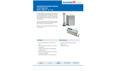 Indoor Wide Range Aerosol Spectrometer - Datasheet