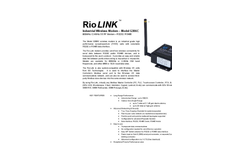 RioLink - Model G306C - Wireless Serial Modem Datasheet