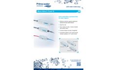 Model Micro Inline 3, 5, and 10 - Inline Hollow-Fibre Membrane Filter for Water Hygiene - Datasheet