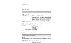 Jet - Model Accu-Tab - Chlorine Wastewater Tablets- SDS Sheet