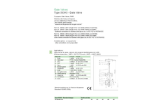 HEROSE - Model Type 09340 - Cryogenic - Gate Valve - Data Sheet