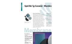 SpinTek - Stainless Steel Membranes - Data Sheet
