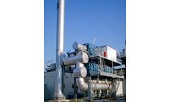 Thermal waste gas purification of siliceous organic compounds