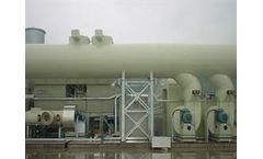 Very large waste gas volumes with low contaminant concentration