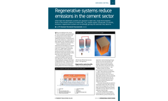 Regenerative systems reduce emissions in the cement sector