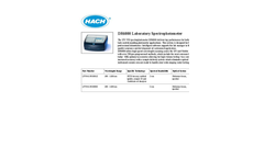 Hach - Model DR6000 - Laboratory Spectrophotometer - Brochure