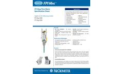 Hach FPI Mag - Model 3000/5000 - Full Profile Insertion Flow Meter - Datasheet