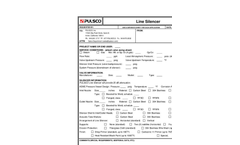 Line Silencer Application Sheet 