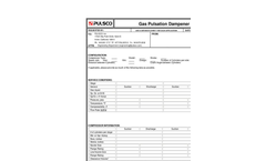 Gas Pulsation Application Sheet
