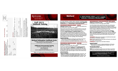 Rutger Fall 2012 Wetland Training Courses