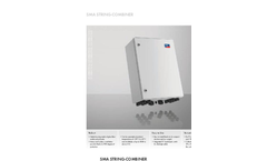 SMA Sunny - Model 2200 / 2475 / 2500-EV / 2750-EV / 3000-EV - Central Inverters Brochure