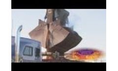 Terex Fuchs MHL 360 with Clamshell Bucket Video