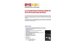 UV/VIS/NIR Spectrophotometer With Integrating Sphere Brochure (PDF 30 KB)