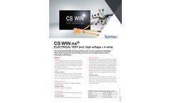 Komax CS WIN nx - Electrical Test+HV Software - Brochure