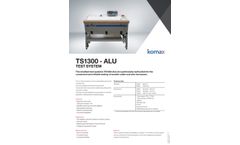Komax - Model TS1300-ALU - Low Voltage Testing - Brochure