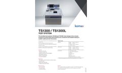 Komax - Model TS1300 / TS1300L - Smallest Test Systems - Brochure