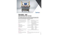 Komax - Model TS1500-HV - High Voltage Test System - Brochure