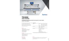 Komax - Model TS1600 - Standard Horizontal and Vertical Test Grid System - Brochure
