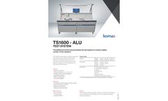Komax - Model TS1600-ALU - Low Voltage Test System - Brochure