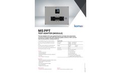 Komax - Model MS PPT - Push Pull Touch Test Adapter - Brochure