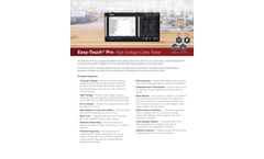 Cirris Easy-Touch - Model Pro - High Voltage Cable Tester - Brochure