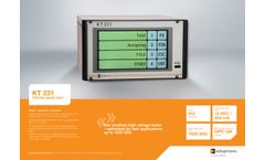 Adaptronic - Model KT 231 - High Voltage Test Point Rack - Brochure