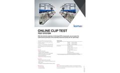 Komax - Online Clip Test System - Brochure