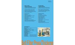 TEMSER - Belt Filter Press And Belt Thickener - Brochure