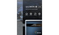 Elementar - Model vario MACRO cube - Organic Elemental Analyzer - Brochure