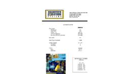 Saturn - Model G-3 - Rubber Granulator Machine Datasheet