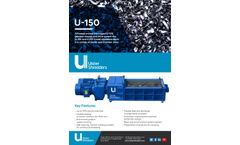 Ulster - Model U-150 - Production Processing Shredder - Brochure