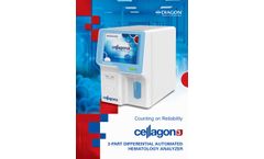 Cellagon - Model 3 - 3 Part Differential Automated Hematology Analyzer- Brochure