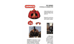 Gensco - Model DTX 340 - Hydraulic Alligator Shear for Light-Duty Metal Cleaning – Brochure