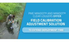 PME miniDOT® and miniDOT® Clear Loggers Offer Field Calibration Adjustmet Solution to Extend Deployment Time