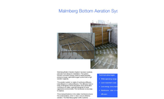 Malmberg - Bottom Aeration System Datasheet