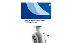 SNS End Suction Single Stage Pump Brochure