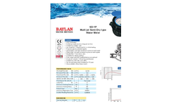 Baylan - Model TY-5 - Multi Jet Wet Type Water Meter - Brochure
