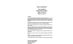 Hand Held 4 Gas Analyser OIML Class 1 AUTO1-4-1 - Brochure