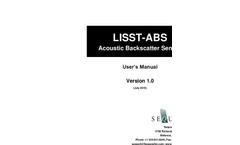 LISST-ABS Acoustic Backscatter Sensor - User Manual