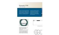 Dynamic Concrete Strain Gage (CSG) Datasheet
