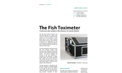 Fish Toximeter - Real-Time Biomonitoring Analyser Brochure