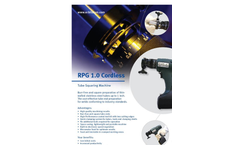 Tube Squaring Machine RPG 1.0 Cordless Brochure